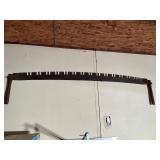 Two-Person Crosscut Logging Saw with Wood Handles