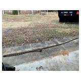 Heavy-Duty Rusted Metal Chain with Hook