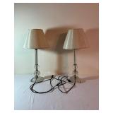 Glass Table Lamps with Shades
