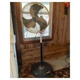 Vintage Metal Pedestal Fan by Patton