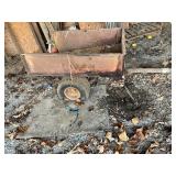 Rustic Metal Utility Trailer with Single Axle