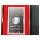 US 1971 Eisenhower Dollar Pair, Proof and Plated,