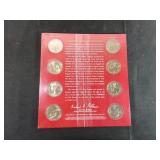US 2013 Presidential $1 Uncirculated Set, 8 Coins,