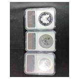 US 2006 Silver Eagle 20th Anniversary Trio, MS/PF