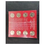 US 2014 Presidential $1 Coin Uncirculated Set, P &