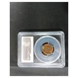 US 1954-D 1 Cent MS64RD and Two Related Numismatic