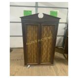 Mid-Century Wooden Cabinet with Built-In Televisio