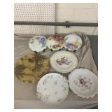 Hand-Painted Floral Porcelain Plates
