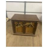 Wooden Cabinet With Decorative Doors