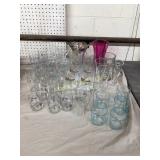 Glassware Collection with Floral Motifs