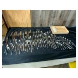 Flatware Collection with Wooden Organizer