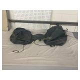 Leather Horse Saddle Bags with Buckles