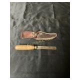 Hand Tool with Leather Sheath