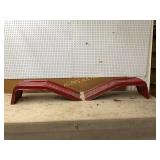 Red Metal Vehicle Ramps