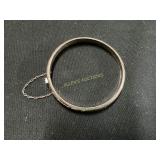 Sterling Silver Hinged Bangle Bracelet