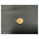 14 kt Gold Sombrero Charm, 1.8 Grams