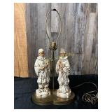 Carved Figural Table Lamp Base