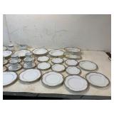 Noritake China Dinnerware Set with Gold Trim