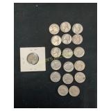 Jefferson Nickels and Encased Coin