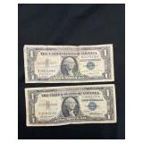Two 1935 Series U.S. Silver Certificates