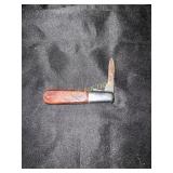 Folding Pocket Knife with Wooden Handle