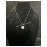 Sterling Necklace with Sand Dollar Pendant