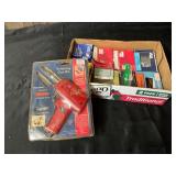 Soldering Gun Kit and Box of Nails Assortment