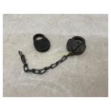Iron Padlocks with Chain Attachment