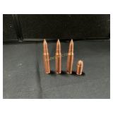 Copper Bullet-Shaped Art Pieces
