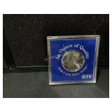 1992 American Silver Eagle with GTE Presentation