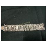 835 Silver Egyptian Motif Bracelet