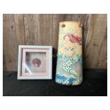 Framed Shell Artwork and Mermaid-Themed Wall Decor