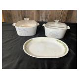 CorningWare Dishes and Corelle Platter Set