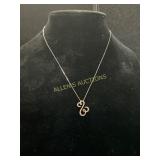 Sterling and 14k Gold Pendant on Chain