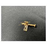 14kt Gold Bourbon and Canal Street Sign Charm
