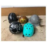 Sports Helmets and Soccer Ball Lot
