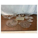 10 Clear Glass Serving Pieces