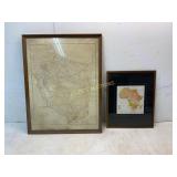 Framed Historical Maps of Africa