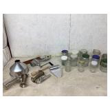 23 Canning Jars and Kitchen Tools