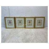 4 Framed Chair Illustrations