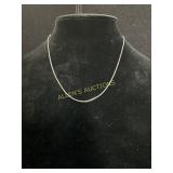 Sterling Silver Chain Necklace, 3.2 Grams