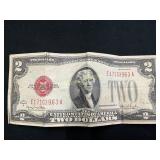 1953 United States $2 Red Seal Note