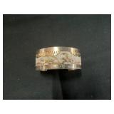 Sterling Silver Bracelet with Relief Design