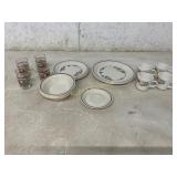 21-Piece Stoneware and Glass Dinnerware Set