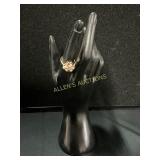 14K Gold Ring with Opal Cluster Design