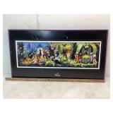 Framed Disney Villains Panoramic Print
