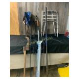Tools, Golf Clubs, and Walking Aid