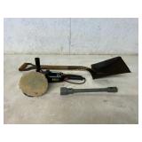 Shovel, Buffer, and Metal Socket Tool Lot