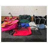 Ten Assorted Bags and Accessories