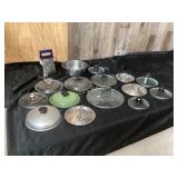 Glass and Metal Cookware Lids with Grater
